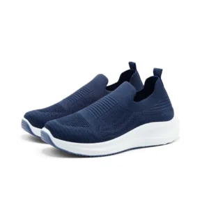 men's blue slip on walking sneakers