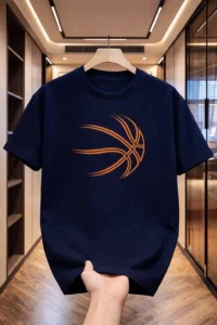 printed basketball graphic t shirt