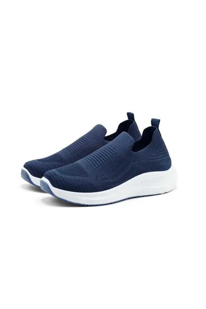 men's blue slip on walking sneakers